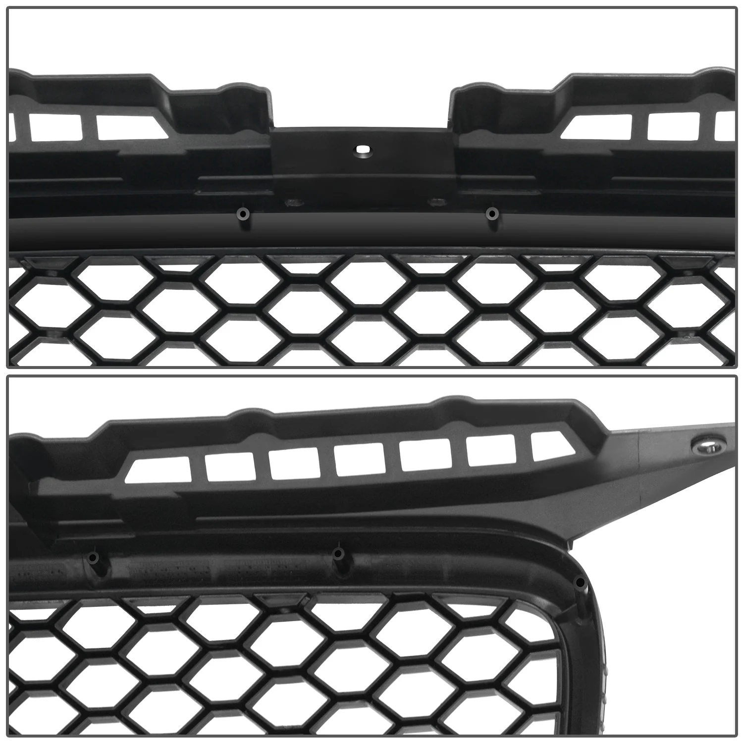 Black RS Style Front Grille w/ License Plate Mount<br>06-08 Audi A3, A3 Quattro - Image 5