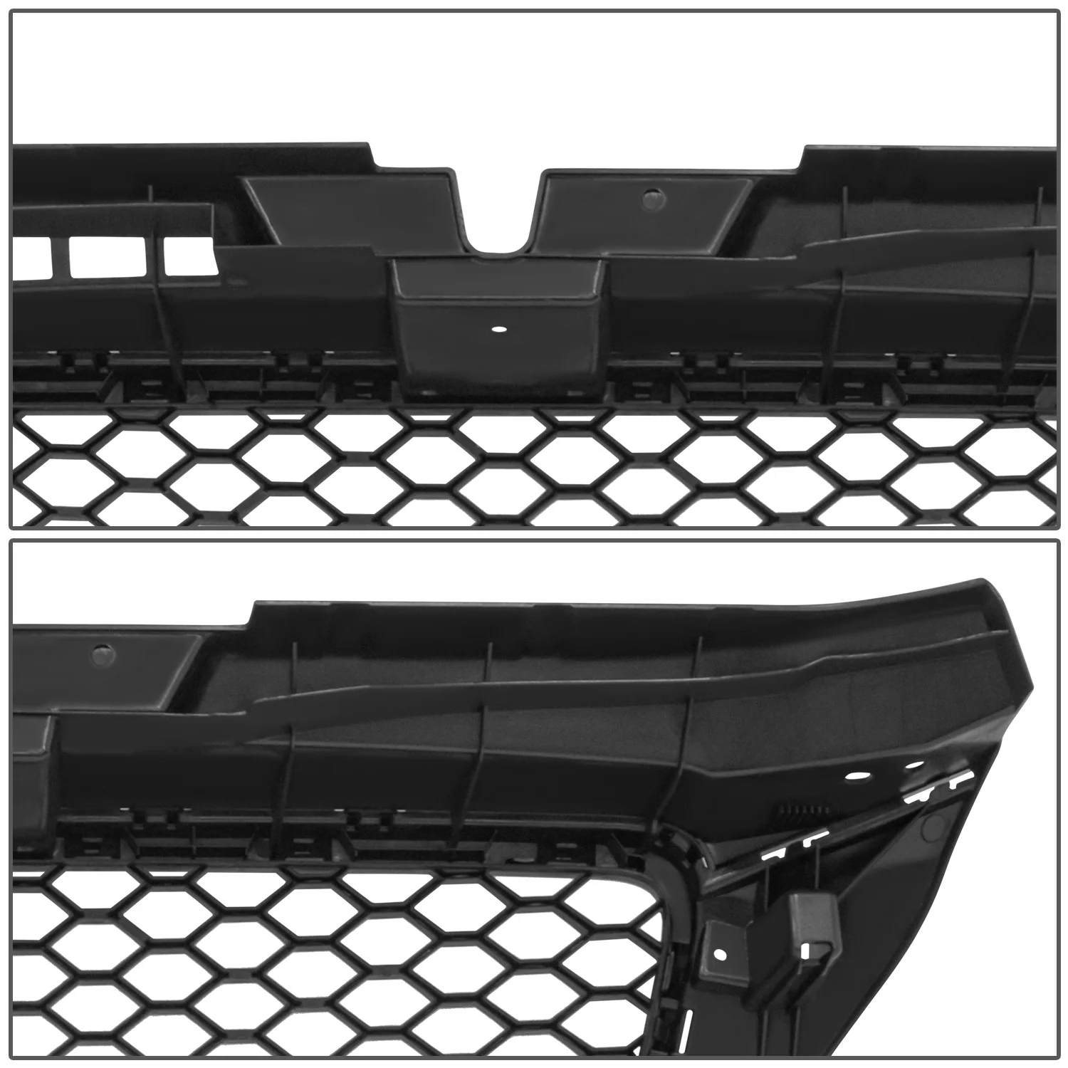Black RS Style Front Grille w/o Parking Sensor Holes<br>09-13 Audi A3, A3 Quattro - Image 5
