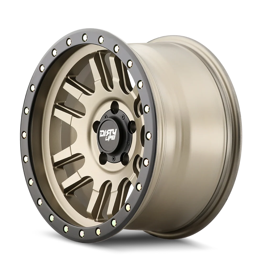 Canyon Pro 9309 17x9 in Satin Gold Wheel <br> 6x139.7 Bolt Pattern / -12mm Offset / 106mm Hub - Image 2