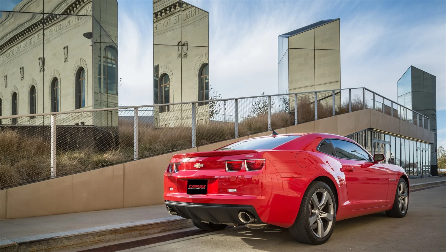 3in Cat-Back Dual Rear Exit w/ 4.5in Polished Tips <br> 2010-2015 Chevrolet Camaro - Image 2