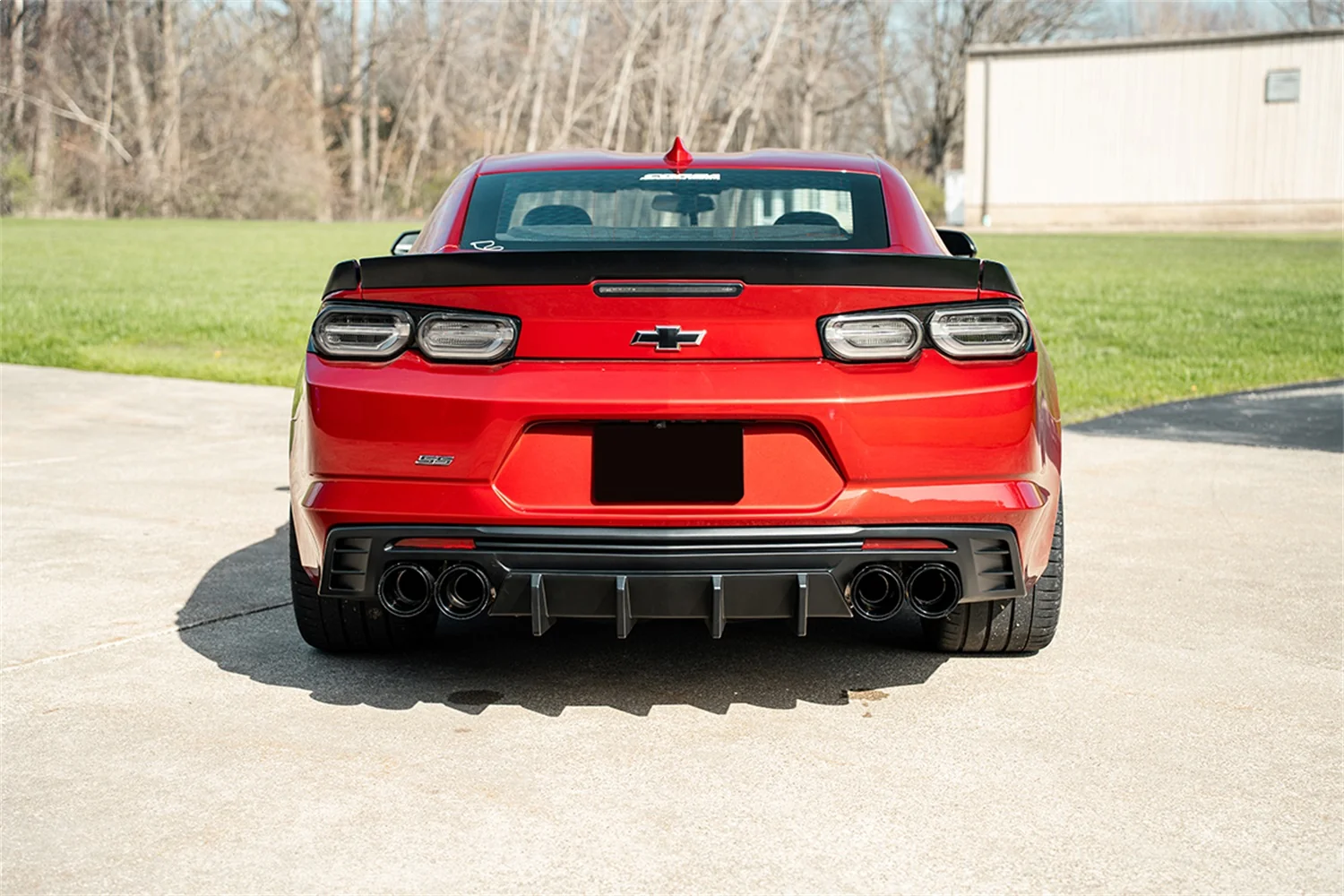 Quad 4.5in. Carbon Fiber Black PVD Tip Kit <br> 2016-2024 Chevrolet Camaro - Image 4