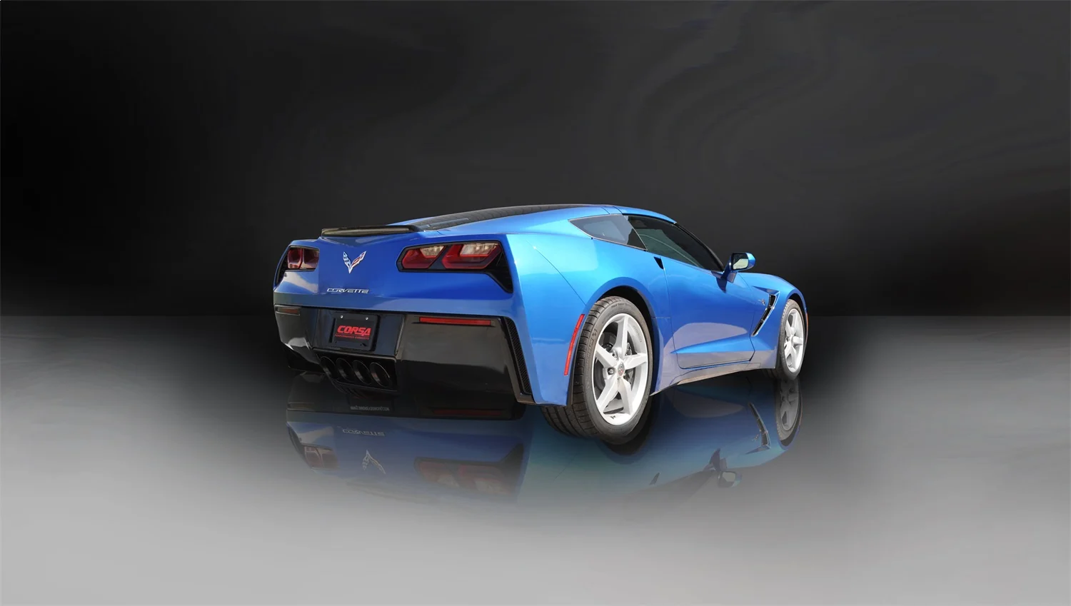 2.5in Axle-Back Dual Rear Exit with Turn Downs <br> 2014-2019 Chevrolet Corvette - Image 2