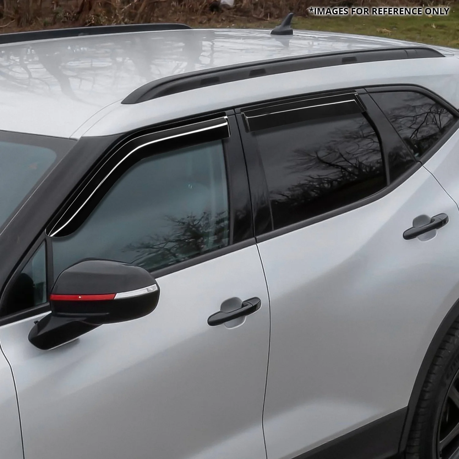 4Pcs Window Visors Guard Deflector<br>19-25 Chevy Blazer - Image 6