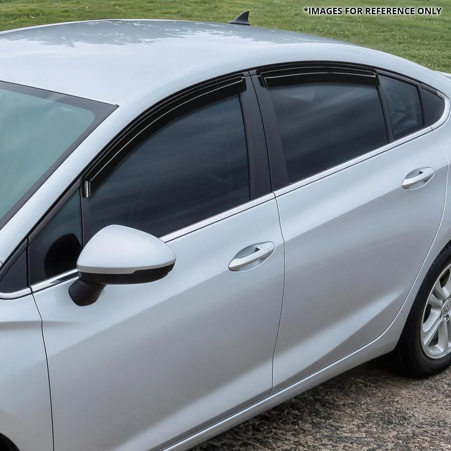 4Pcs Window Visors Guard Deflector<br>16-19 Chevy Cruze - Image 6