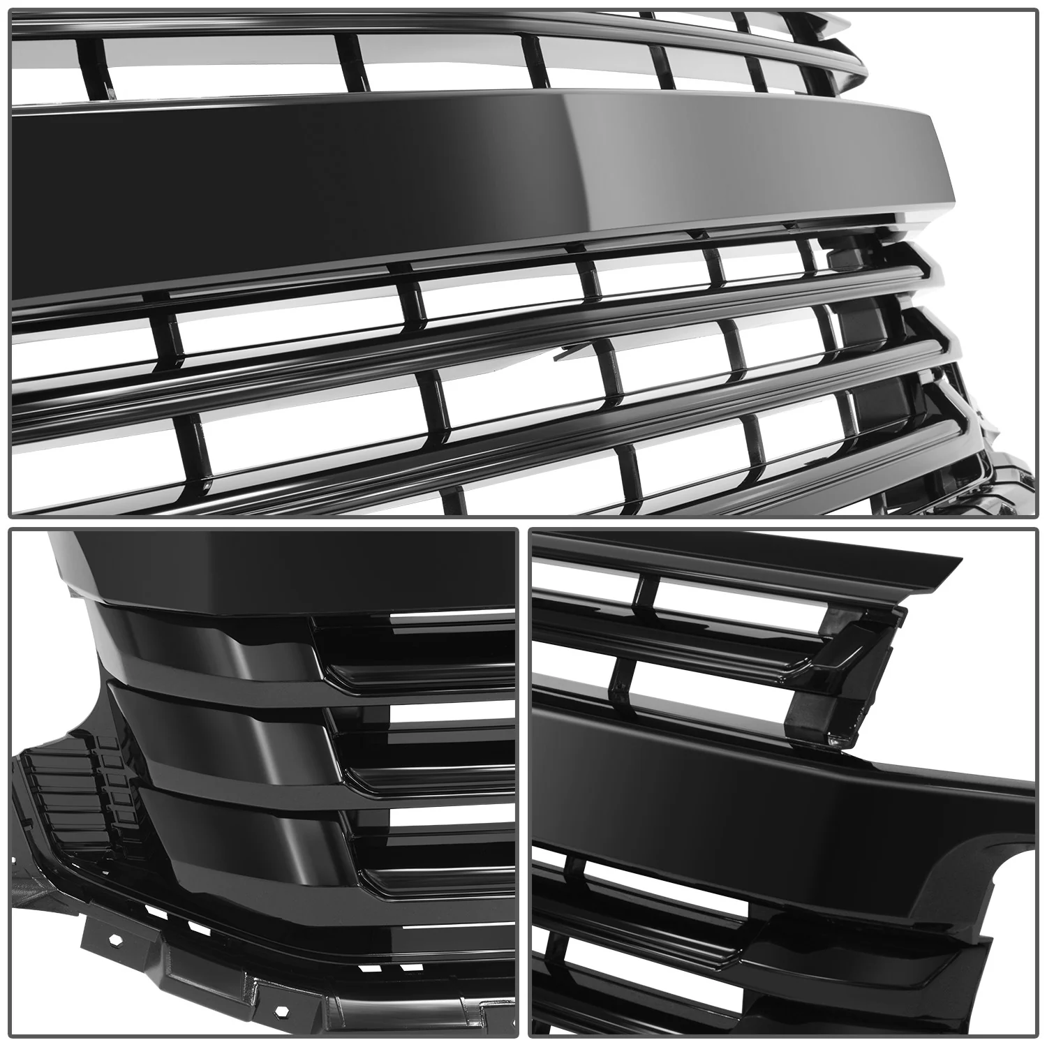 Badgeless Horizontal Slat Grille<br>19-21 Chevy Silverado 1500, 2022 LTD - Image 3