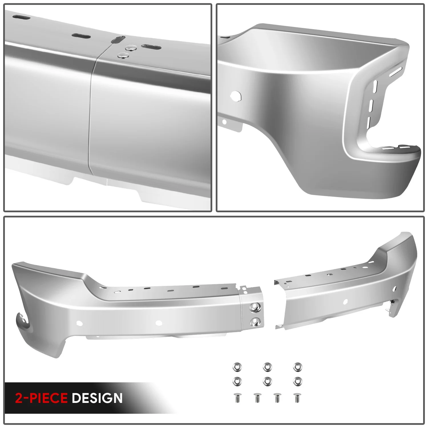 Modular Style Front Bumper w/ Parking Sensor Holes<br>19-21 Chevy Silverado 1500, 2022 LTD - Image 3