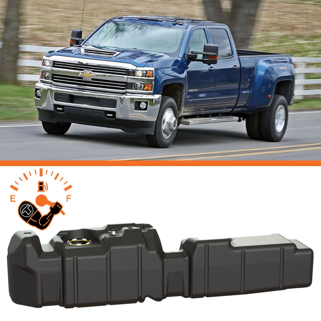 Extra Large Midship Tank <br>17-19 Chevy Silverado, GMC Sierra 2500 3500 HD