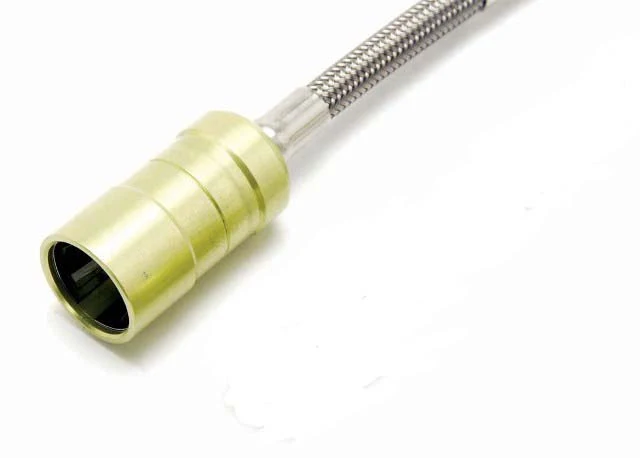 6 in Stainless Steel Braided Line <br> Hose End 2: -4 AN Female threads - Image 2