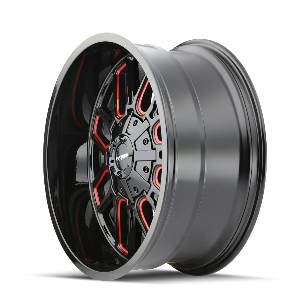 Cogent 8107 Black w/ Prism Red Wheel <br> 18x9 / 6x135 BP / 0mm Offset / 106mm Hub - Image 2