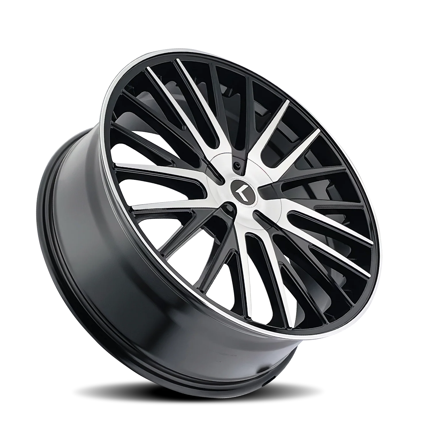Double Down 22x8.5in Gloss Black Machined Wheel <br> 5x115 Bolt Pattern / 38mm Offset / 74.1mm Hub - Image 2