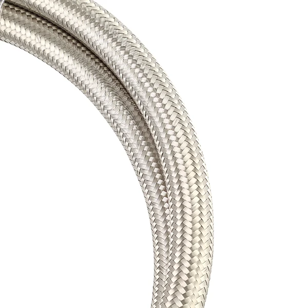 3Ft Stainless Steel Braided Hose w/ -10AN Fittings <br> Universal Fit - Image 2