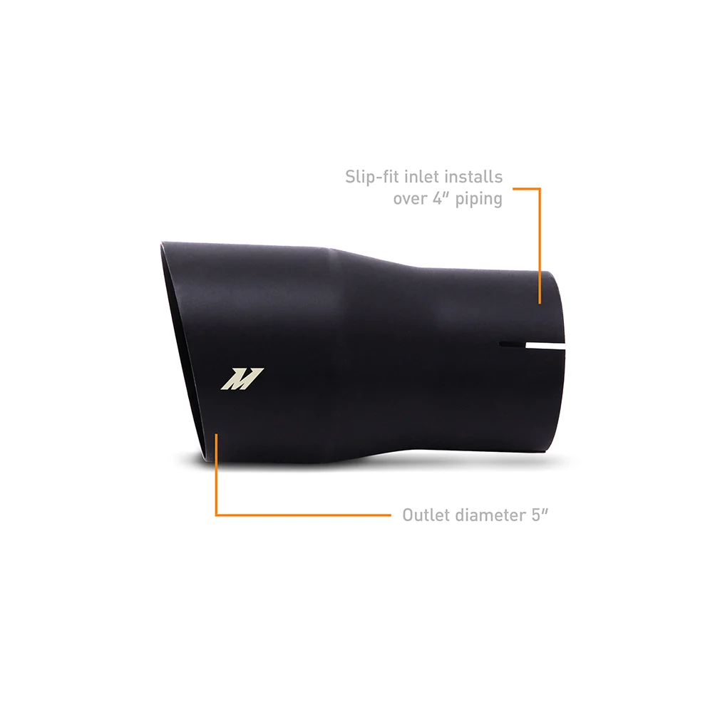 4in Single Wall Exhaust Tip <br> 4in Inlet, 5in Outlet - Image 2
