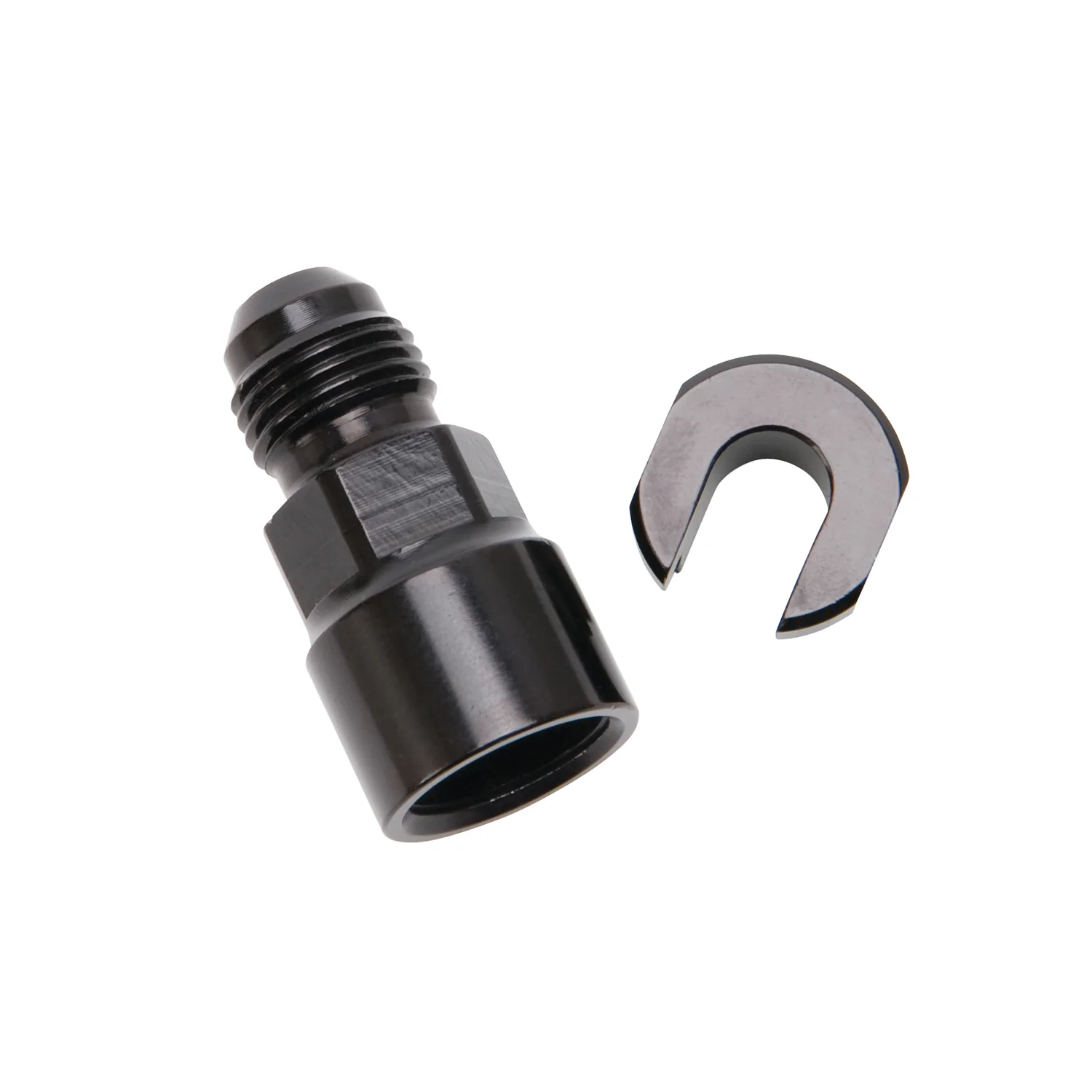 -6 AN Male to 5/16in SAE Quick-Disconnect Female <br> -6 AN Male x 5/16 in Female Screw Type - Image 2