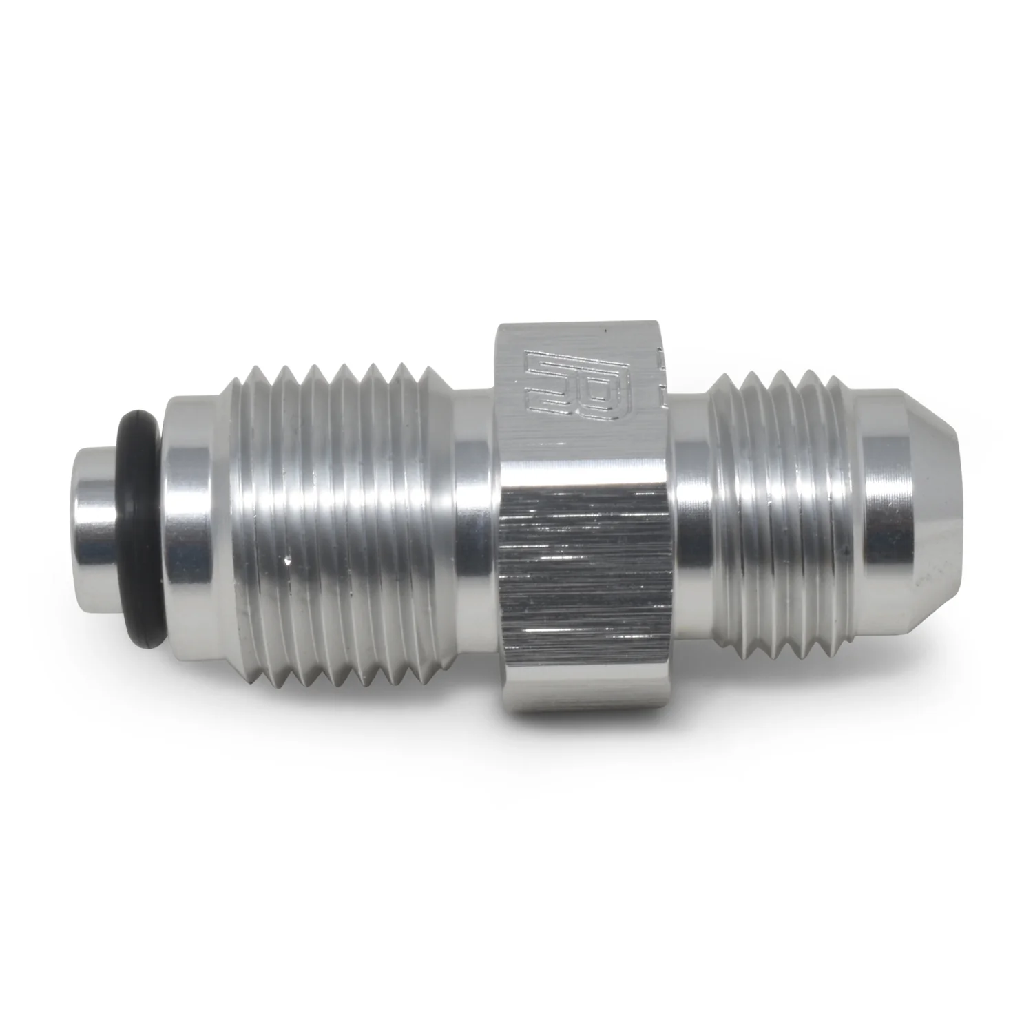 6AN Power Steering Adapter Male 9/16in-18 O-Ring <br> Thread Size: 1/2in -20 Bump O-ring - Image 2