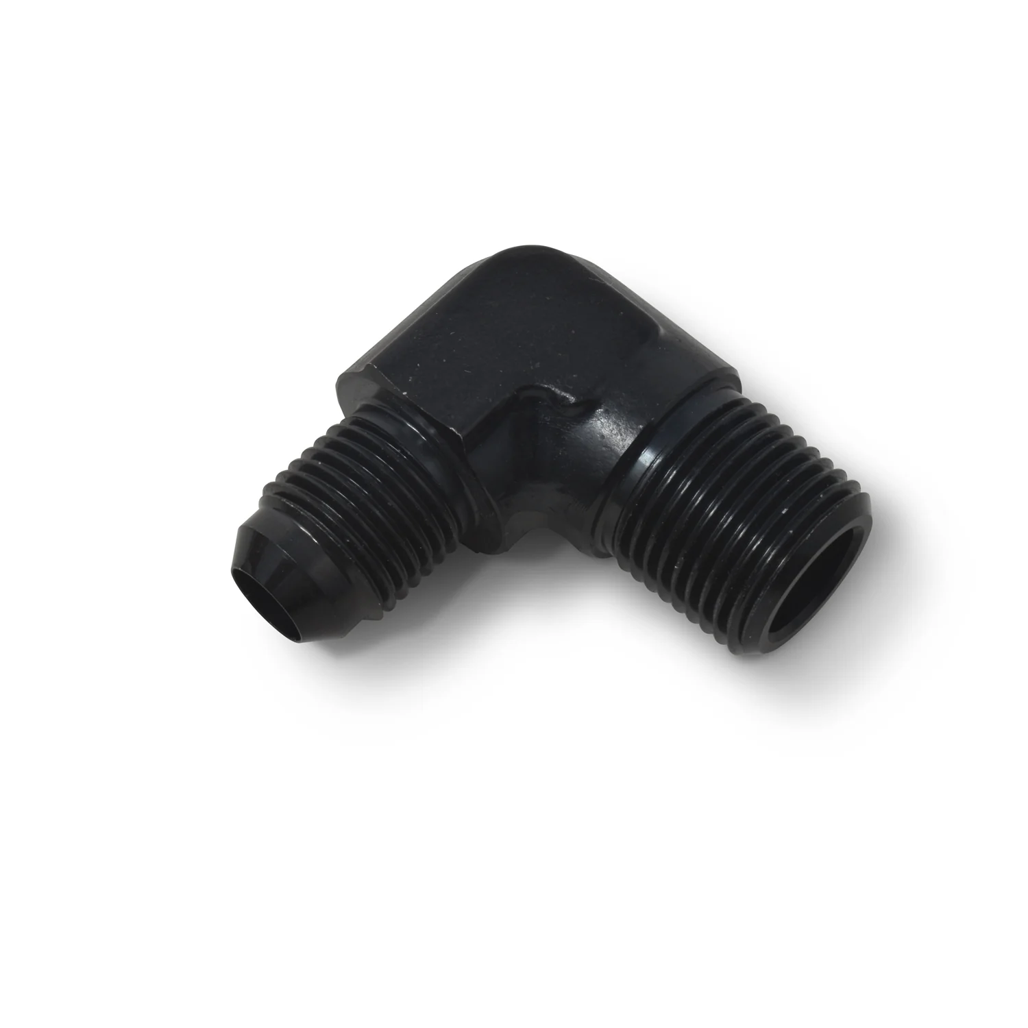 -6AN x 1/8 in NPT 90 Degree Adapter Fitting <br> Fitting Size: -6 AN x 1/8 in NPT - Image 2