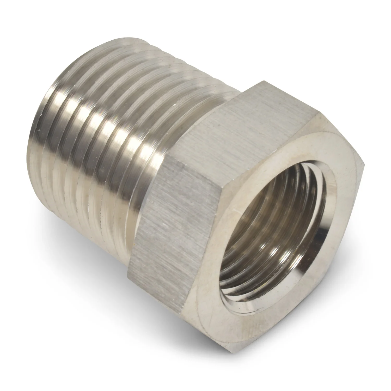 3/8 x 1/8 in NPT Straight Bushing Reducer <br> Fitting Size: 3/8 x 1/8 in NPT - Image 3