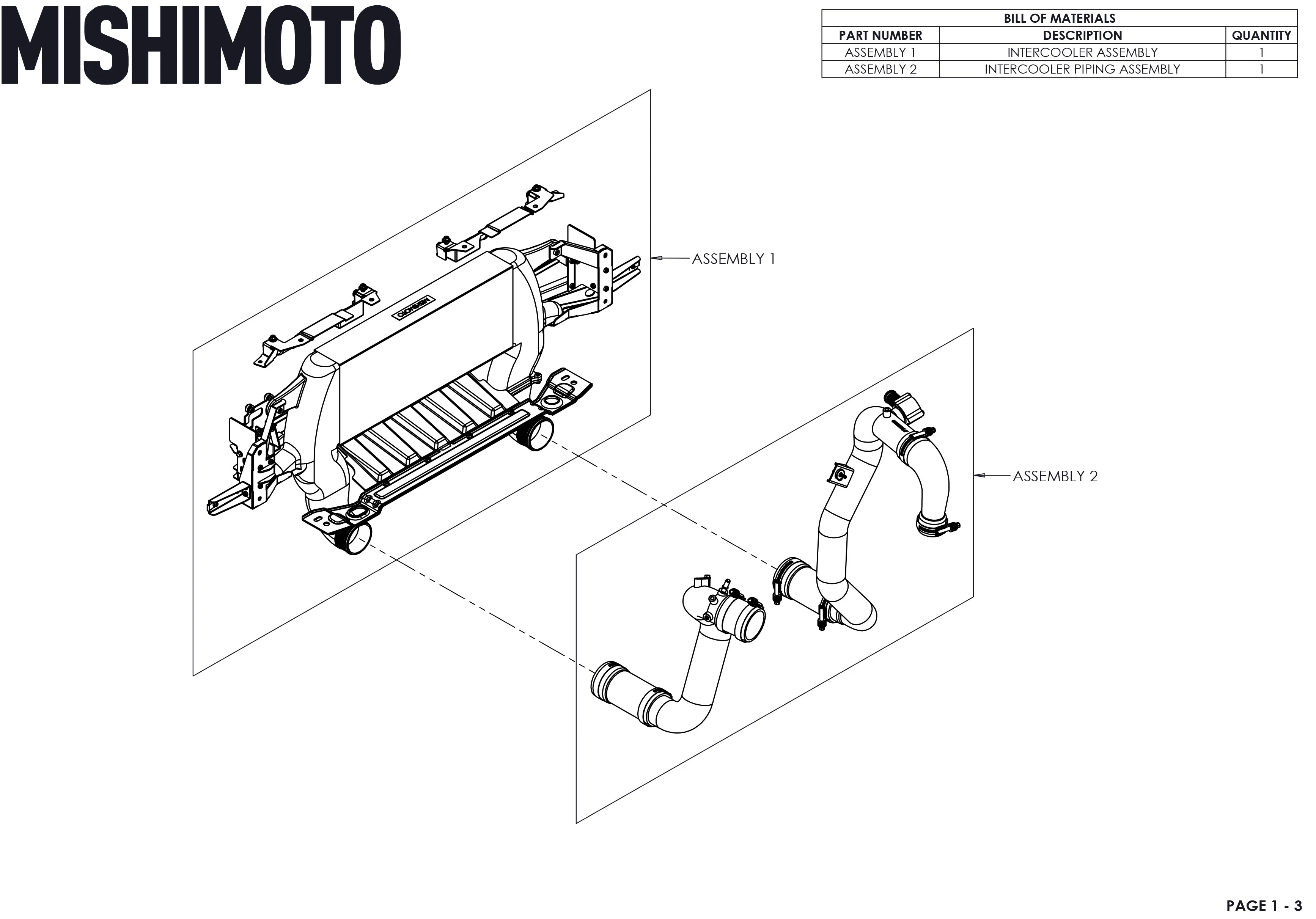 High Mount Intercooler Kit <br> 21-26 Ford Bronco 2.3L - Image 4