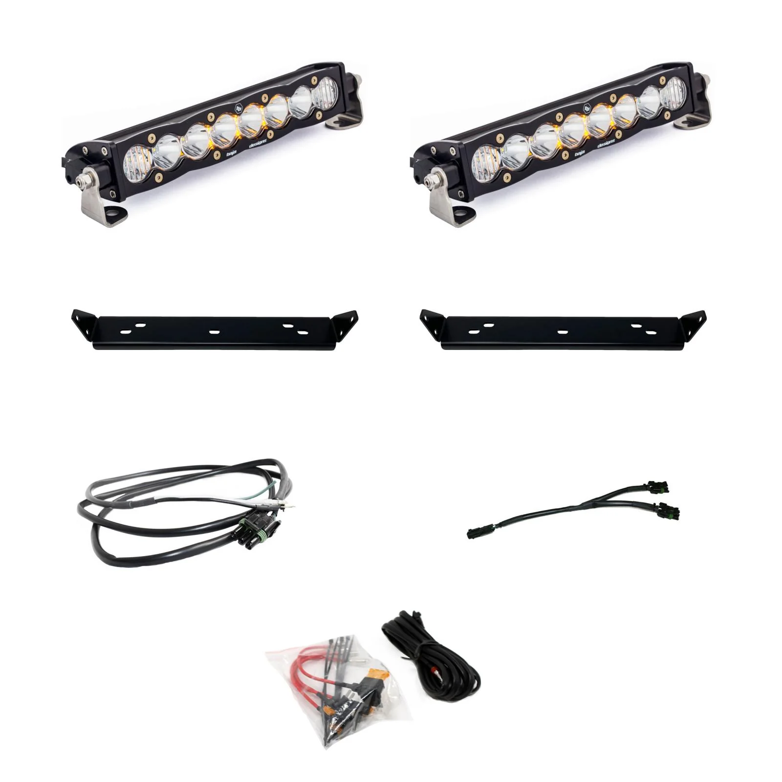 S8 10 Inch Dual Behind Grille Light Bar Kit <br> 21-25 Ford F-150