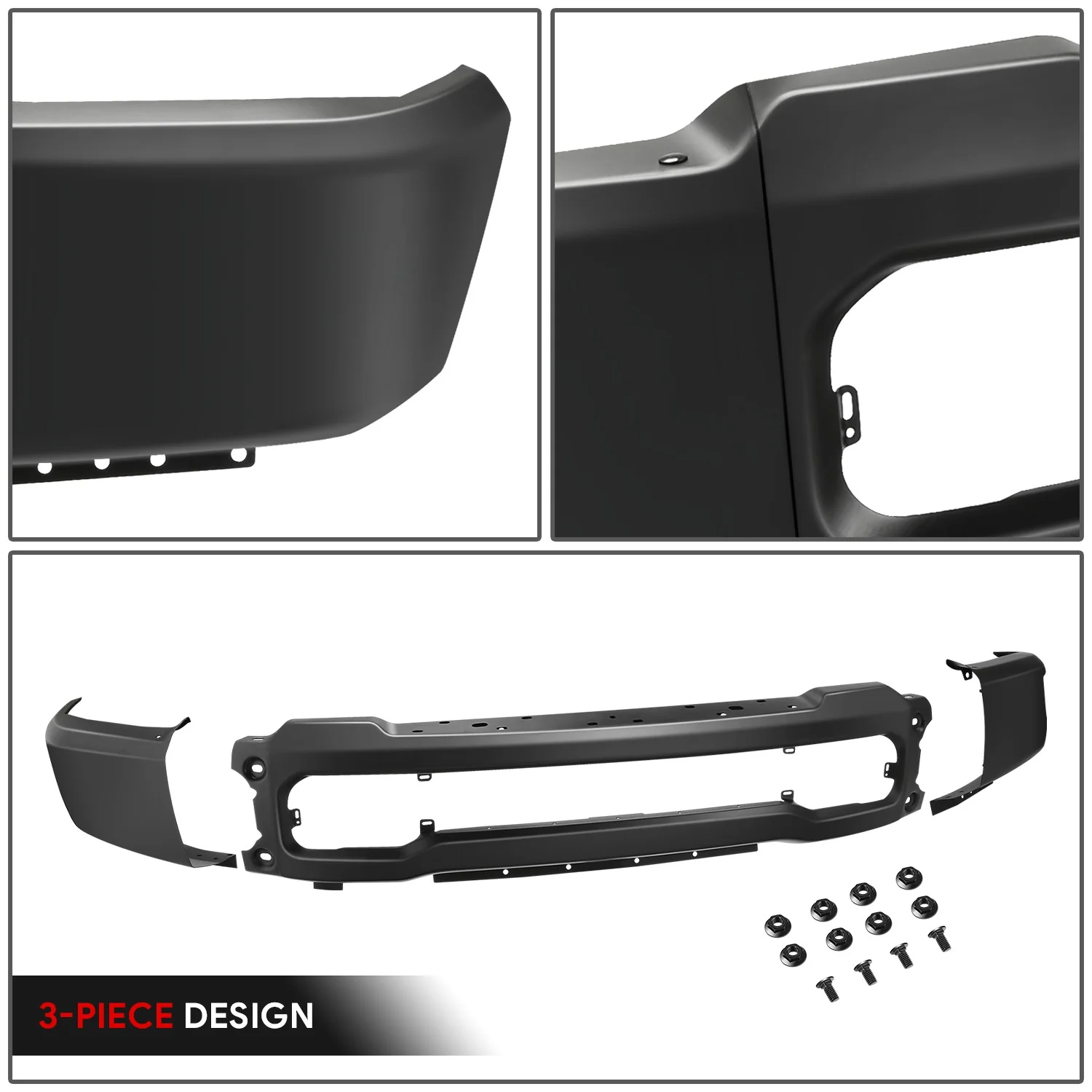 Modular Style Front Bumper w/ Adaptive Cruise Control<br>23-26 Ford F-250 F-350 Super Duty - Image 3