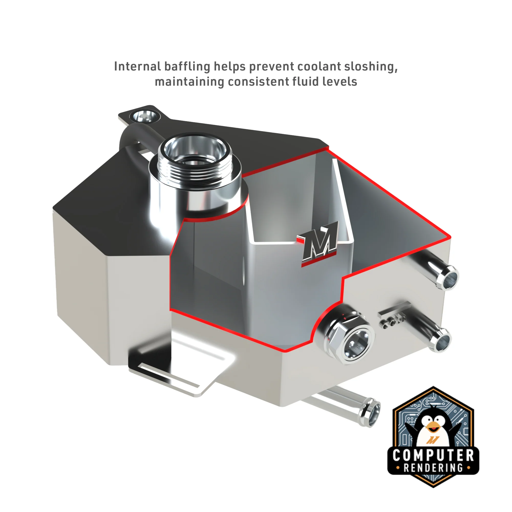 Aluminum Expansion Tank <br> 11-19 Ford Fiesta - Image 4