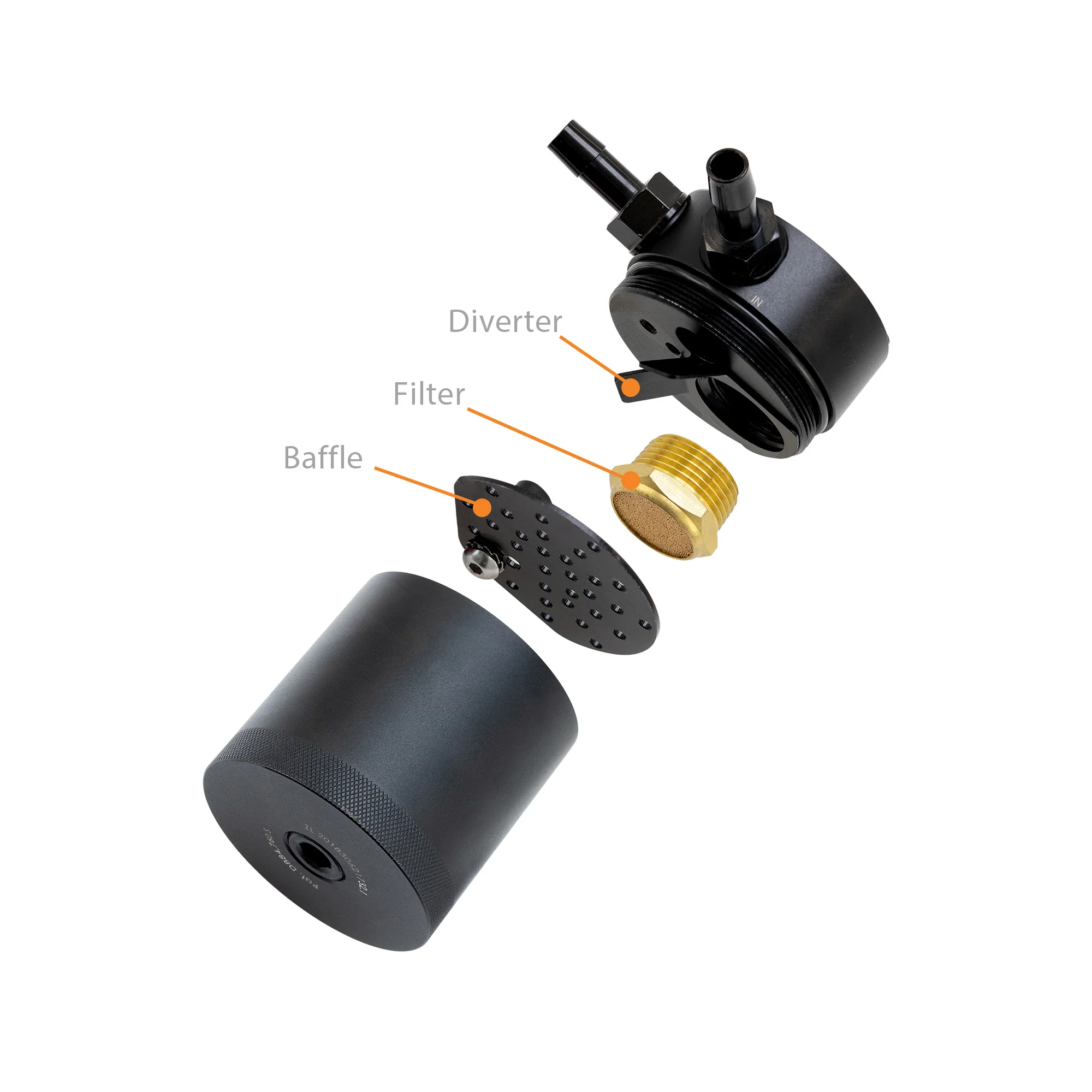 PCV Baffled Oil Catch Can Kit <br> 13-18 Ford Focus - Image 2