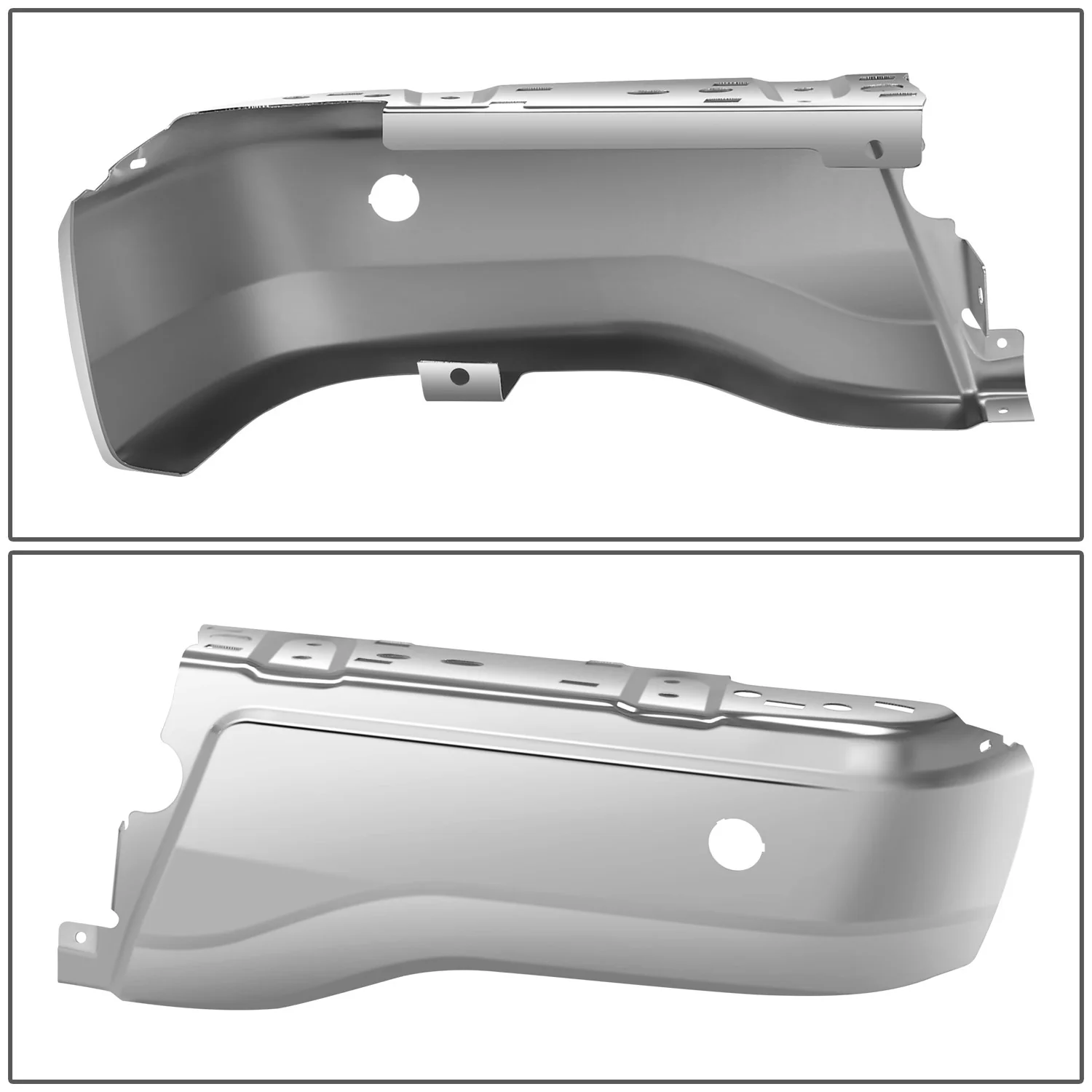 Chrome Rear Right Bumper End Cap w/ Sensor Holes <br>19-23 Ford Ranger - Image 5