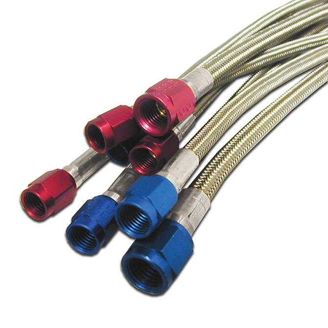 3AN 36in Stainless Steel Braided Hose <br> Universal Fit (3AN Applications)