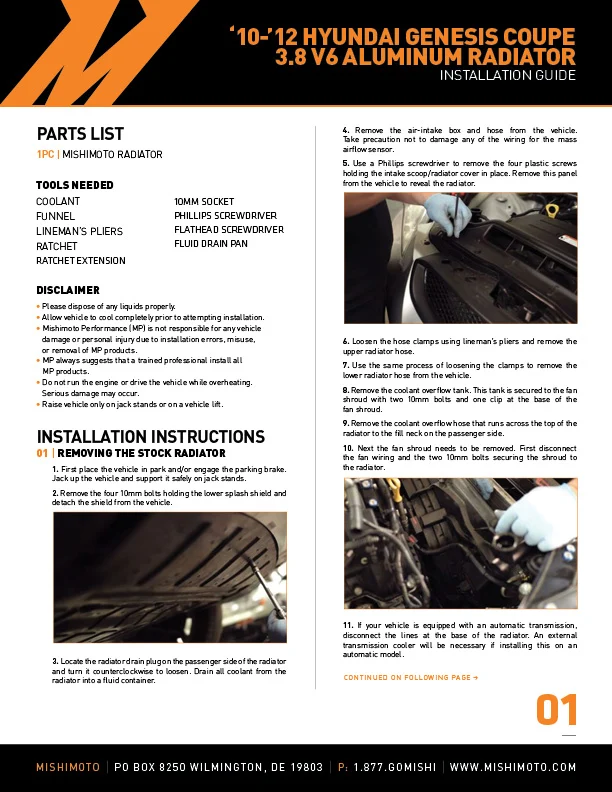 Performance Aluminum Radiator <br> 10-12 Hyundai Genesis Coupe - Image 2