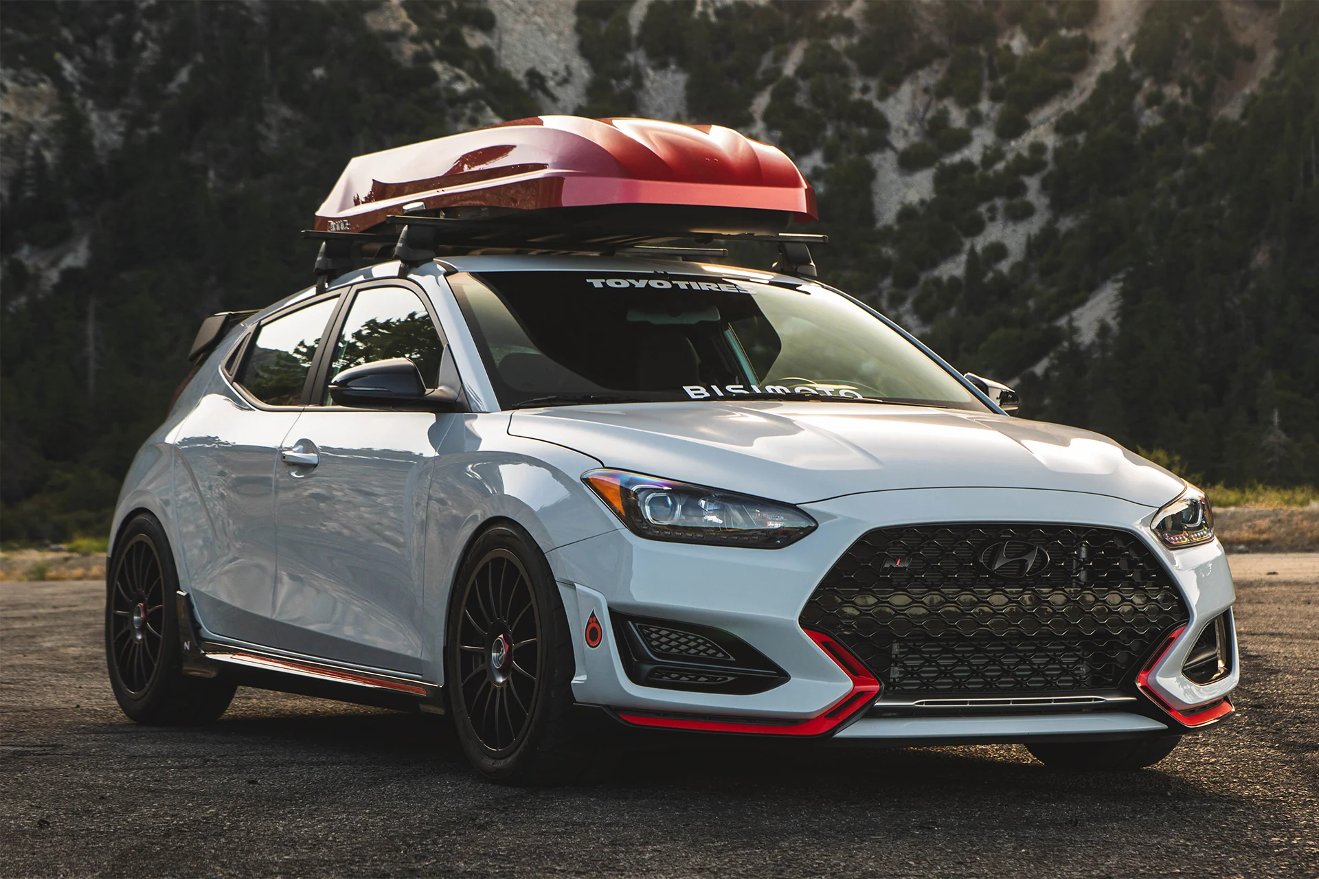 Stepped-Core Intercooler - Black <br> 2019-2022 Hyundai Veloster N