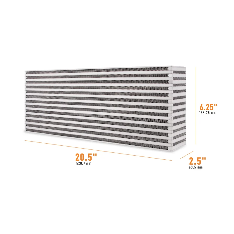 Universal Air-to-Air Race Intercooler Core <br> 20.5 L X 2.5 W X 6.25 in H - Image 2