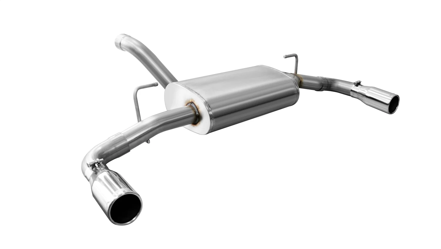 2.5in Axle-Back Dual Rear Exit w/Single 3.5in. Tips <br> 2018-2023 Jeep Wrangler - Image 4