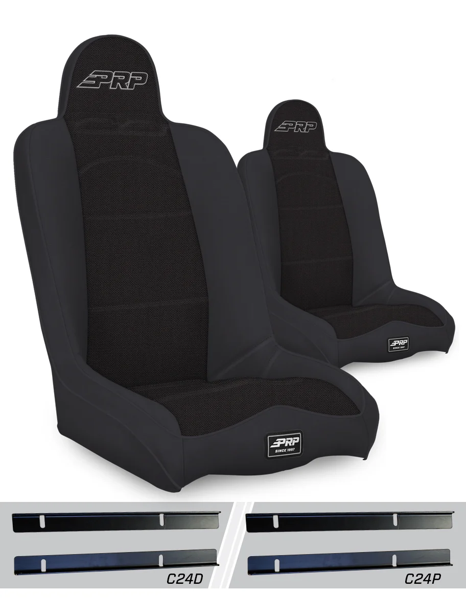 Daily Driver High Back Suspension Seats Kit <br> 03-06 Jeep Wrangler