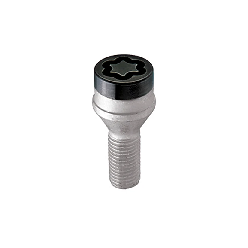 4-pack Cone Seat Style Wheel Lock Bolts <br> M12 x 1.5, 17mm Hex, 25.5mm Shank Length - Image 2