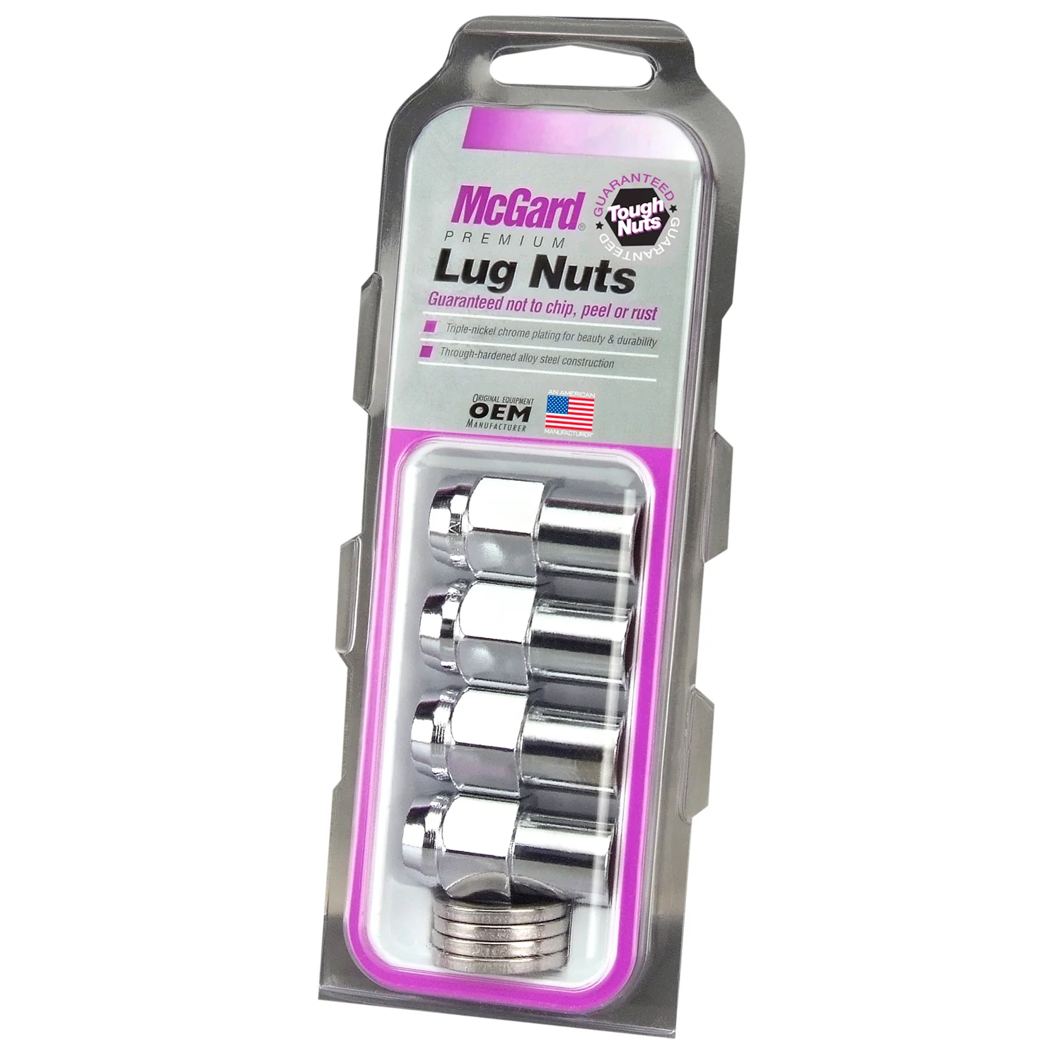 Mag/Shank Style Hex Lug Nuts <br> 1/2-20 Thread, 13/16in Hex x 1.65in L - Image 3