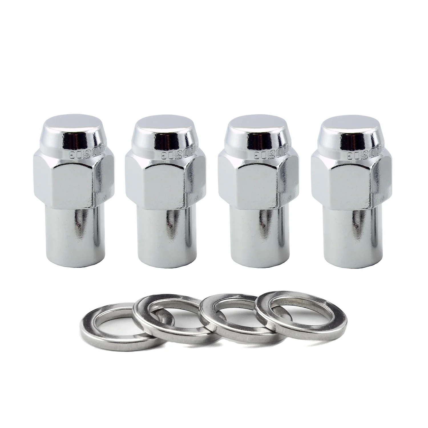 Mag/Shank Style Hex Lug Nuts <br> M12 x 1.5 Thread, 13/16in Hex x 1.65in L