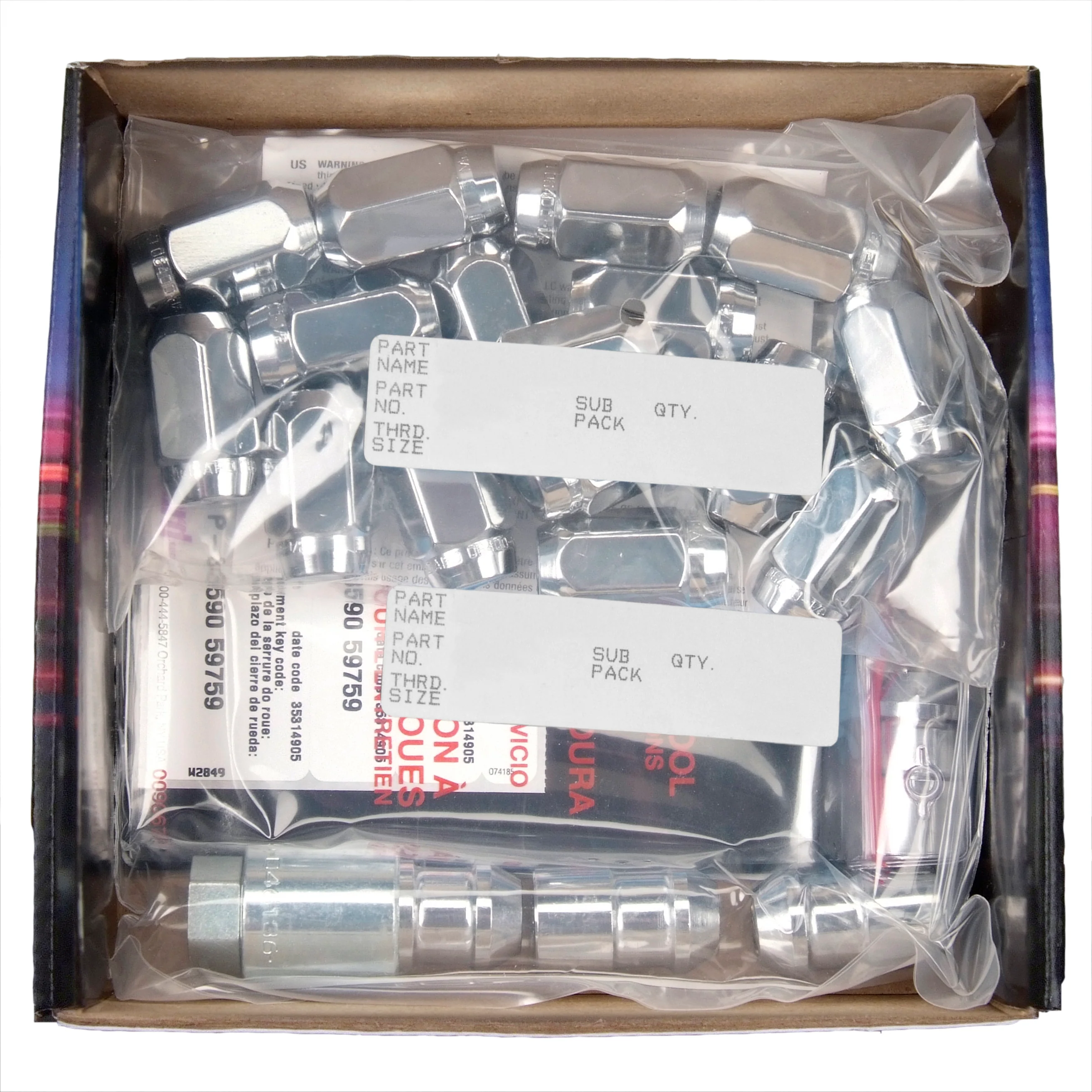 Cone Seat Exposed Style Wheel Installation Kit <br> M12 x 1.25 Thread, 13/16in Hex x 1.28in L - Image 2