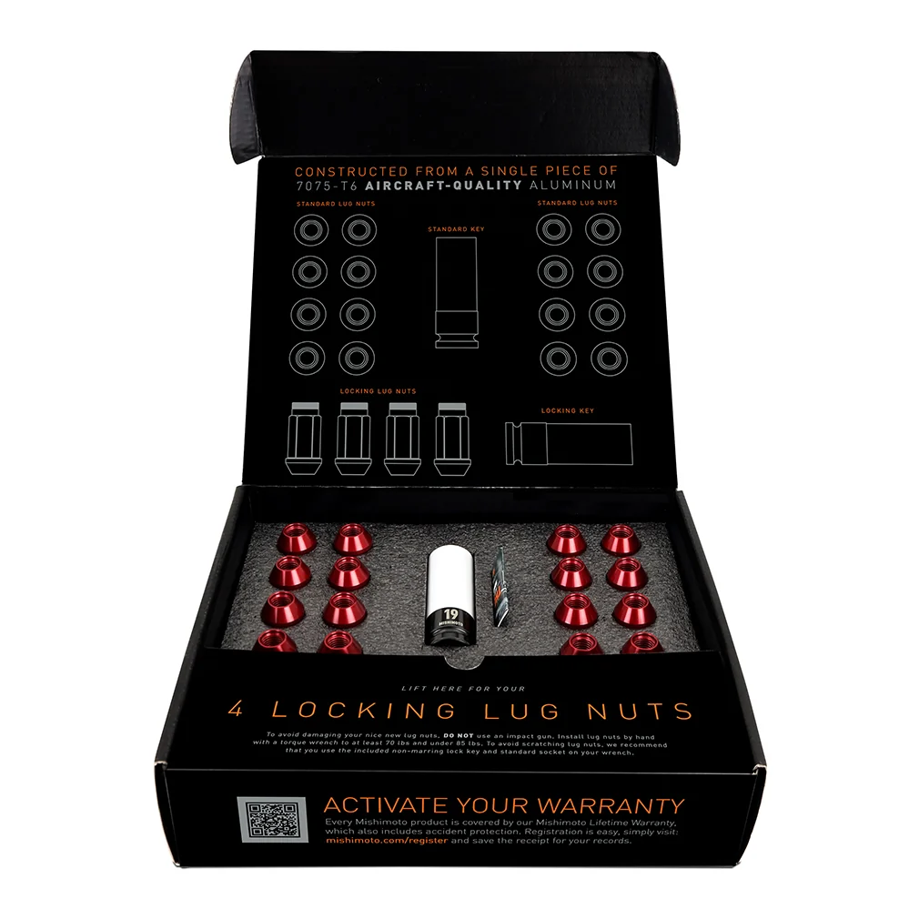 20pc Set Aluminum Locking Lug Nuts <br> Thread Size: M12x1.5 - Image 3