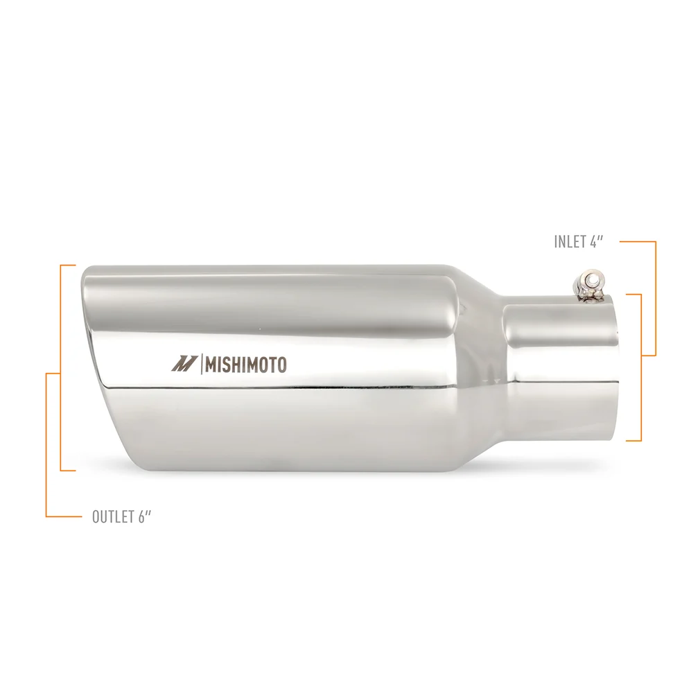 4Iin Polished Steel Muffler Tip <br> Universal Fit - Image 3