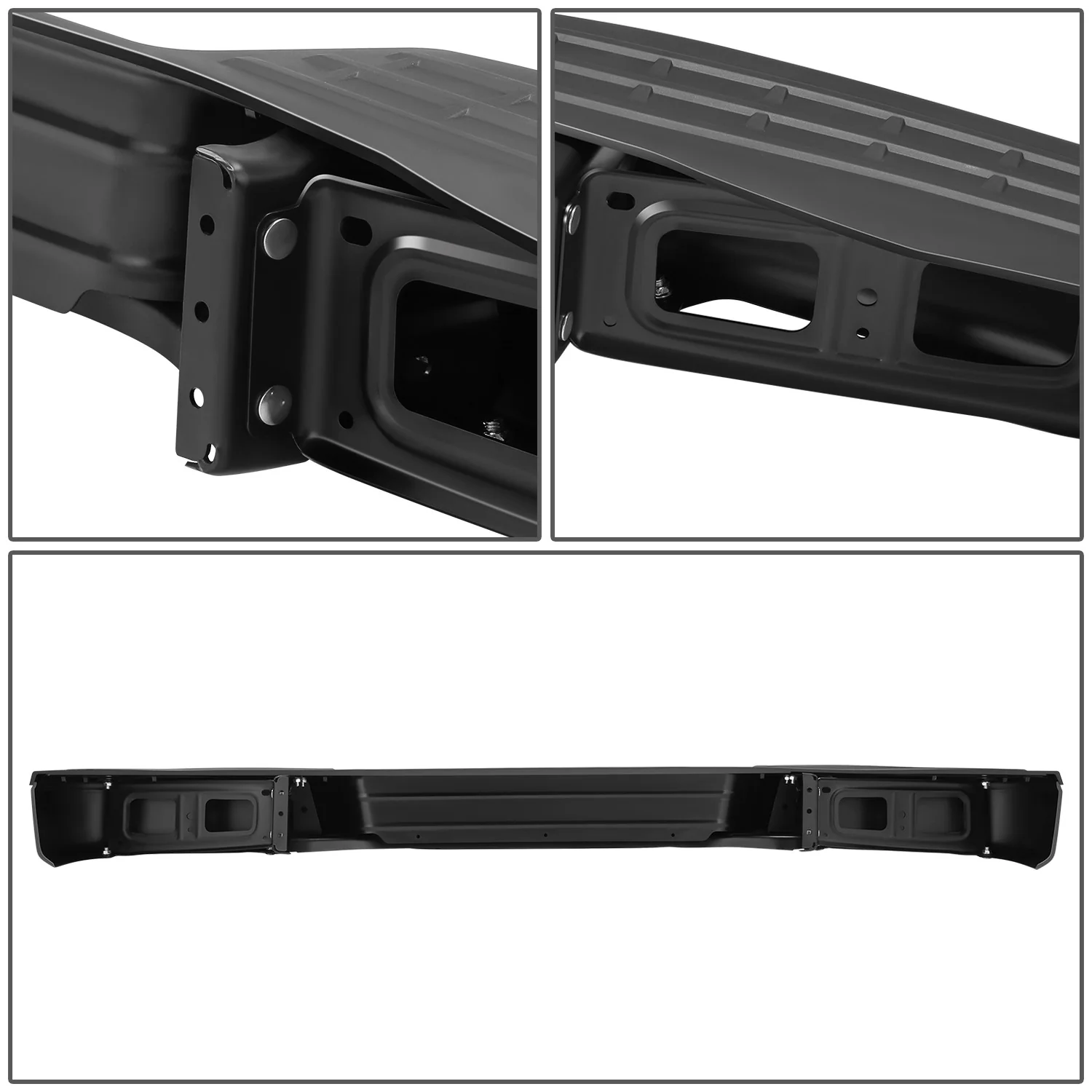 Primered Black Rear Step Bumper<br>12-21 Nissan NV1500 NV2500 NV3500 - Image 6