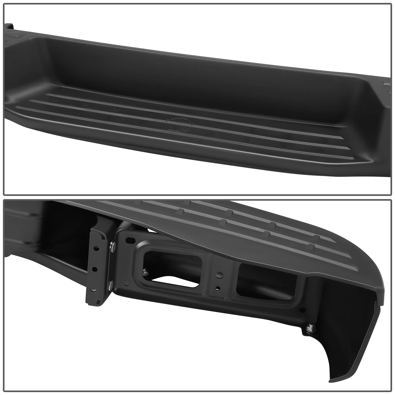 Black Rear Step Bumper w/Parking Sensor Holes<br>12-21 Nissan NV1500 NV2500 NV3500 - Image 5