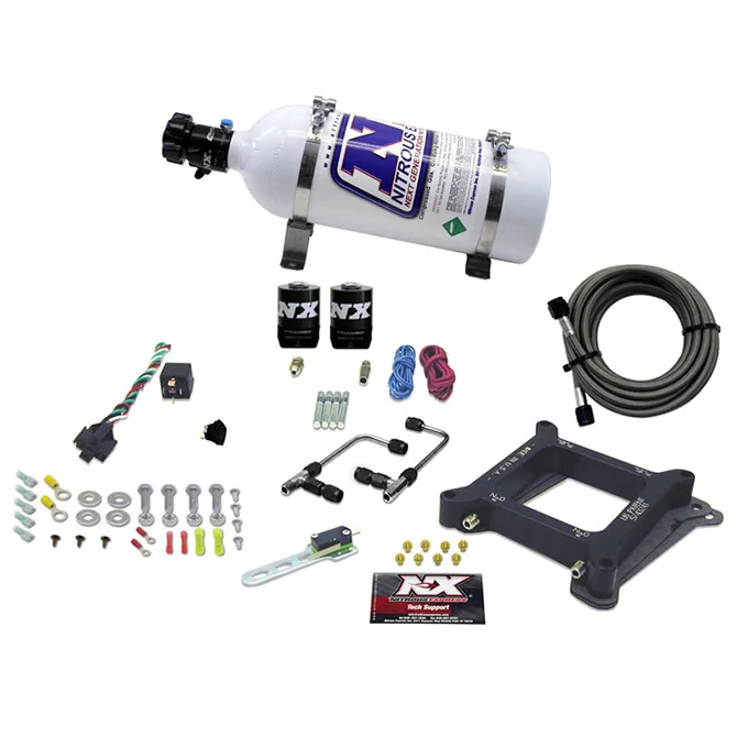 4150 Gemini Stage 6 Nitrous Kit <br> With 5lb Bottle 50-300HP