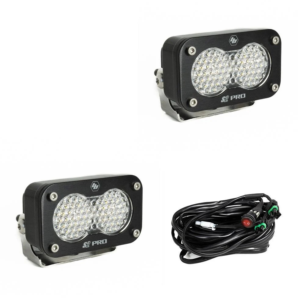 S2 Pro Series LED Light Pods Work/Scene Pattern <br> Length 2.93in X Depth 1.68in X Height 1.76in