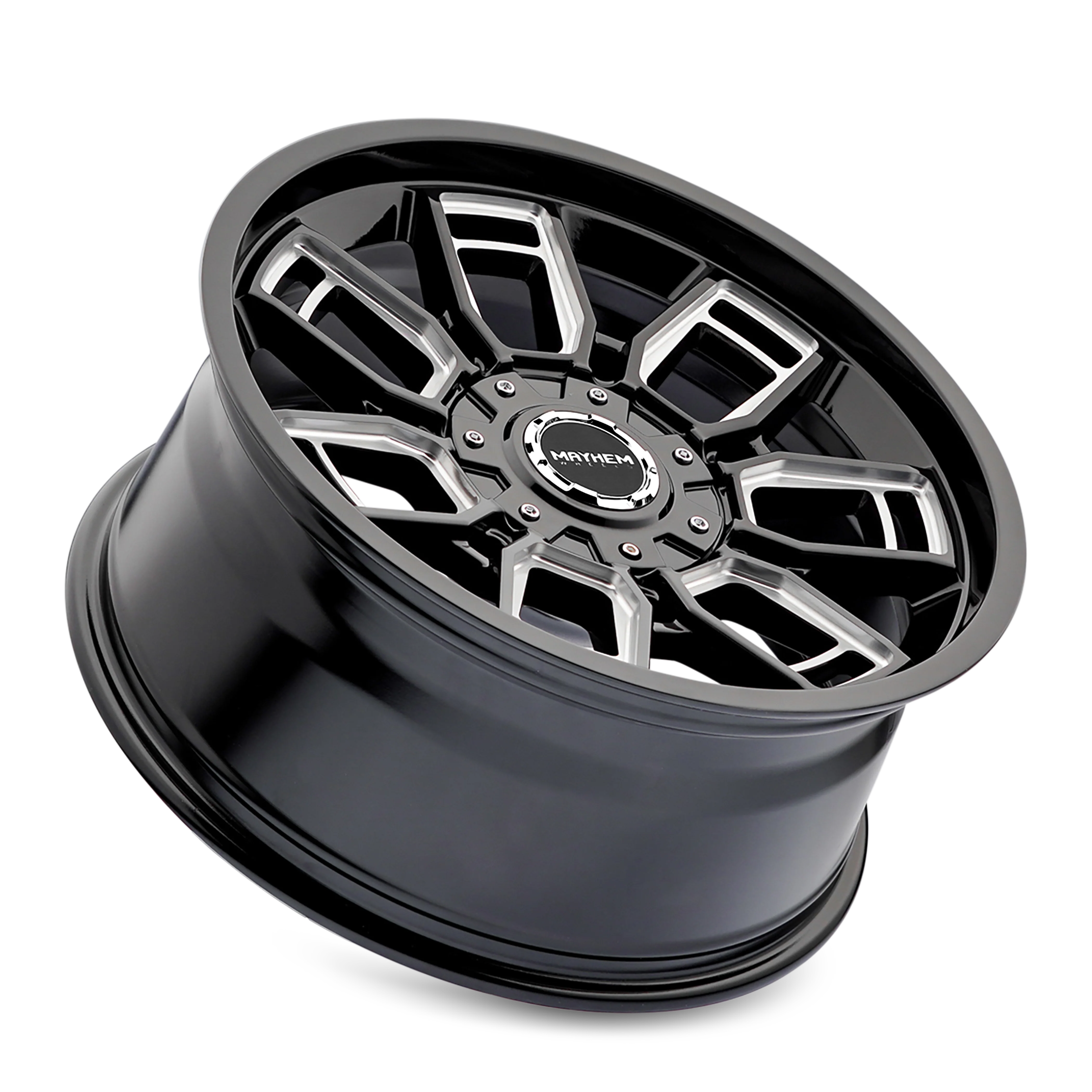 Ordinance 8118 Gloss Black Wheel w/ Milled Spokes <br> 20x9 / 5x127/139.7 BP / 87.1mm Hub - Image 2