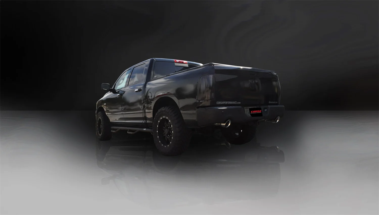 3in Cat-Back Dual Rear Exit w/ 4.5in Polished Tips <br> 11-23 Ram 1500 19-23 1500 Classic - Image 2