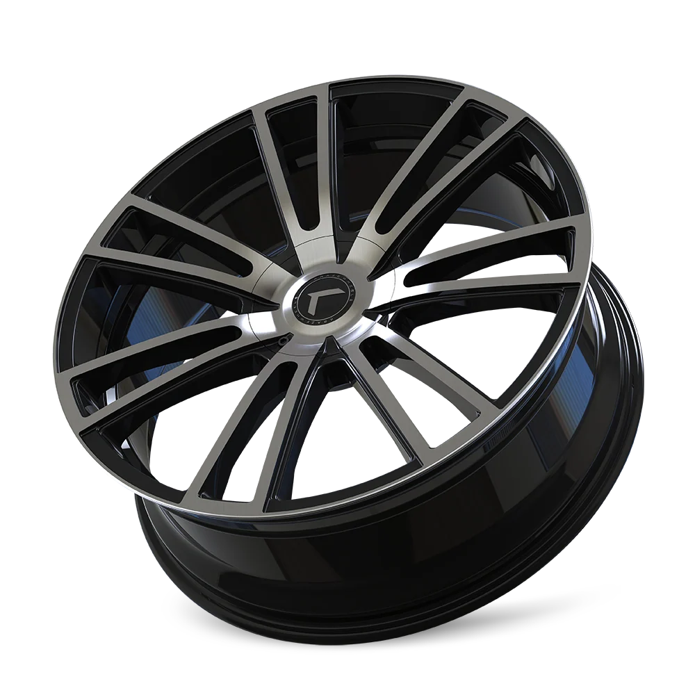 Spectra KR183 22x8.5in Gloss Black Machined Wheel <br> 5x114.3 Bolt Pattern / 38mm Offset / 74.1mm Hub - Image 3