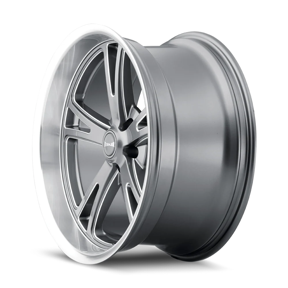 Style 606 17x8 in Gloss Grey Machined Wheel <br> 5x120.65 Bolt Pattern / 0 mm Offset / 83.82 mm Hub - Image 2