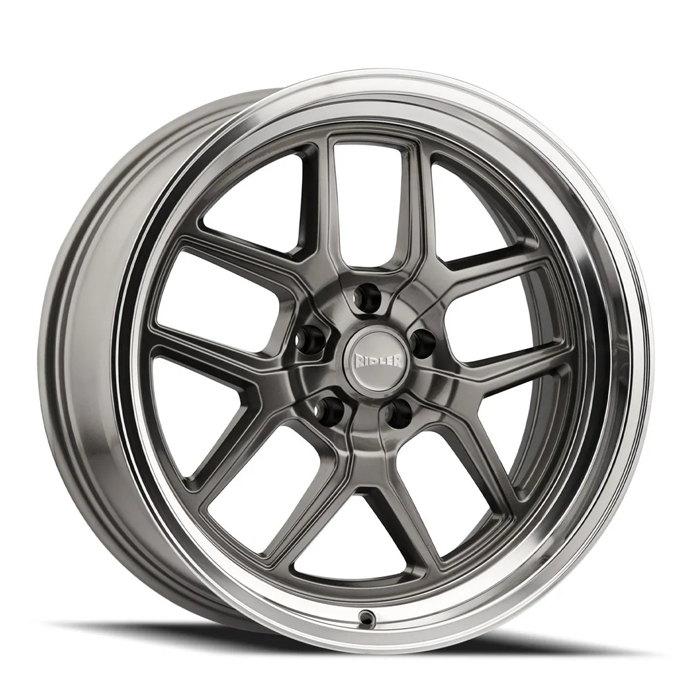Style 610 17x8 in Gloss Grey Polished Wheel <br> 5x120.65 Bolt Pattern / 0 mm Offset / 83.82 mm Hub
