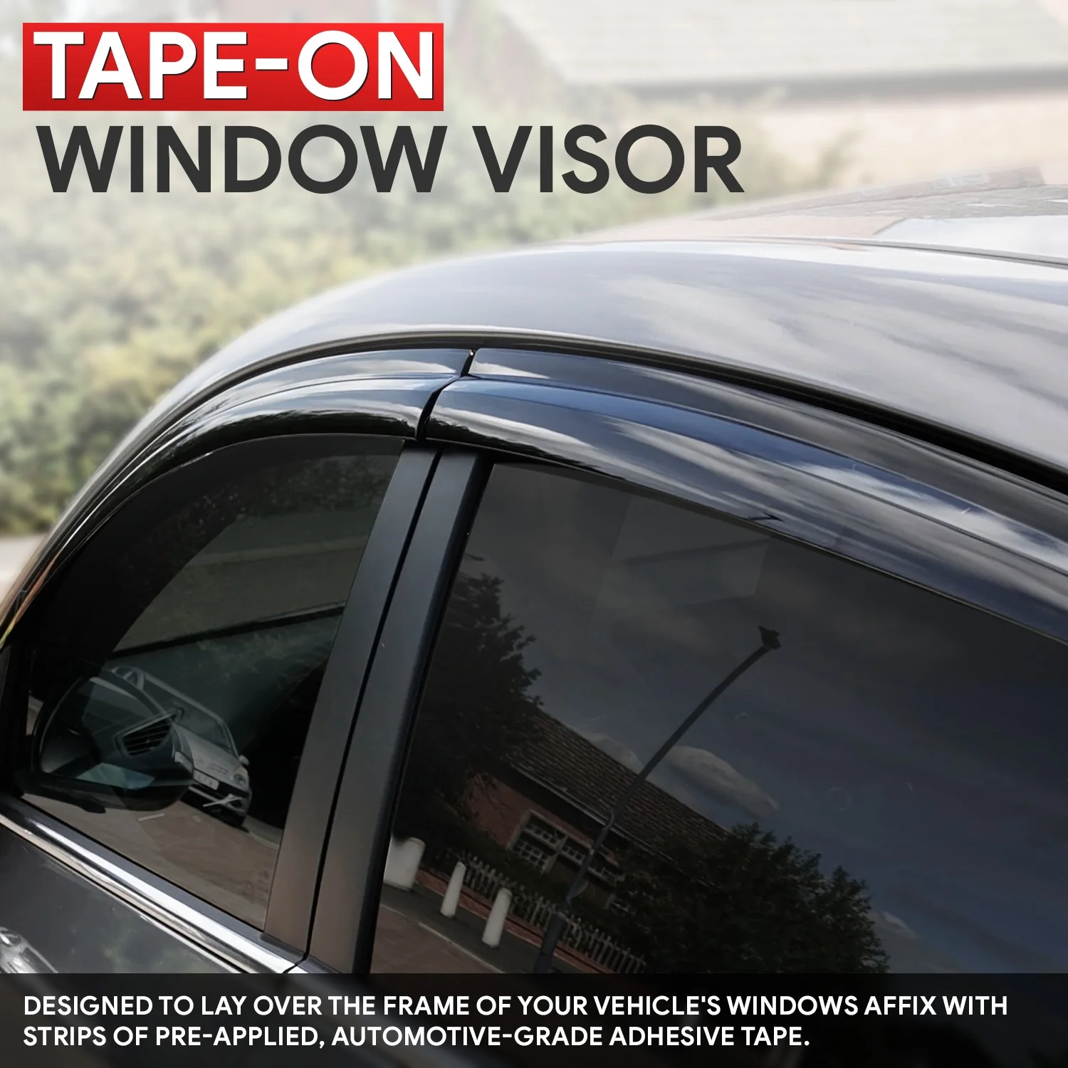 4Pcs Window Visors Guard Deflector<br>10-14 Subaru Outback - Image 2