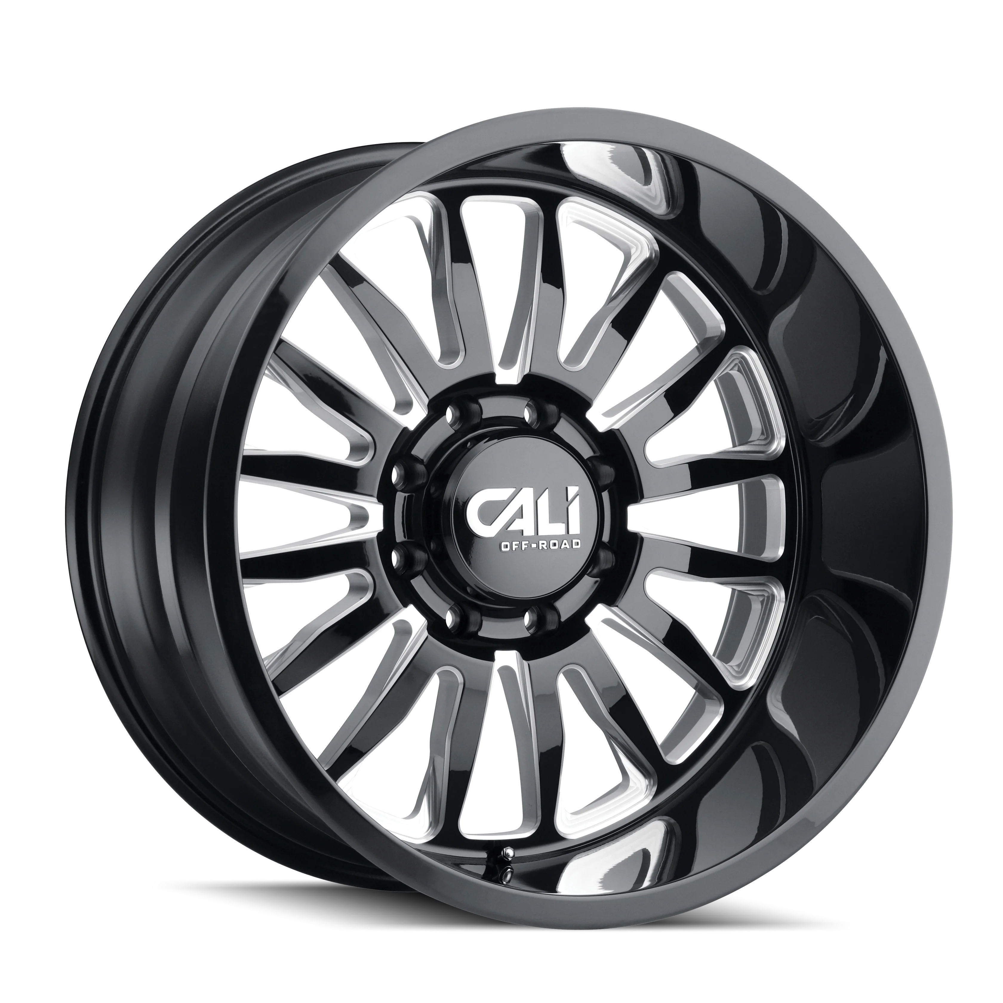 Summit 9110 Gloss Black Milled Wheel <br> 22x12 / 6x139.7 BP / -51mm Offset / 106mm Hub