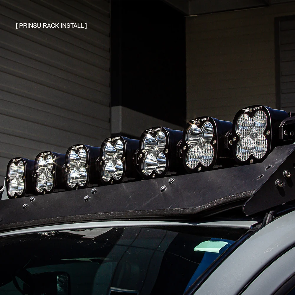 7XL Linkable Roof Light Bar Kit For Prinsu Rack <br> 05-24 Toyota Tacoma 4Runner Tundra FJ Cruiser